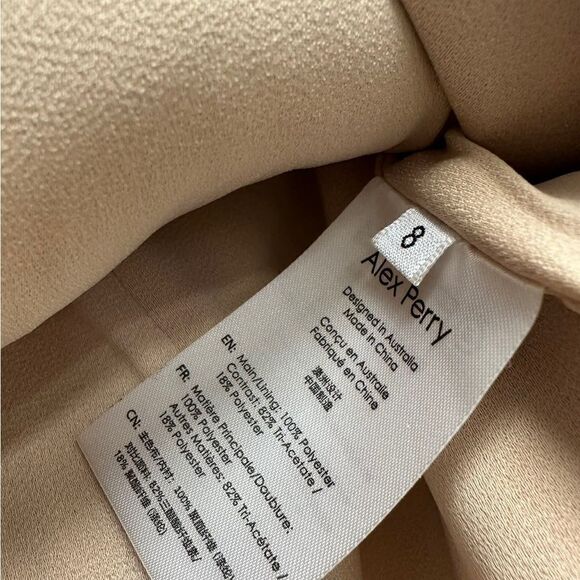 Alex Perry Delon Sequined Mini Skirt Gold - Picture 7 of 9